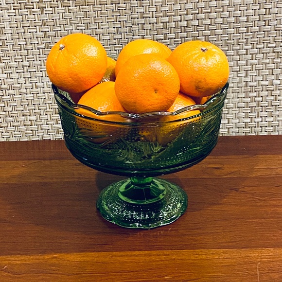 SOLD🌟3xHP🌟VTG Emerald Green Compote EO Brody USA - Picture 2 of 8